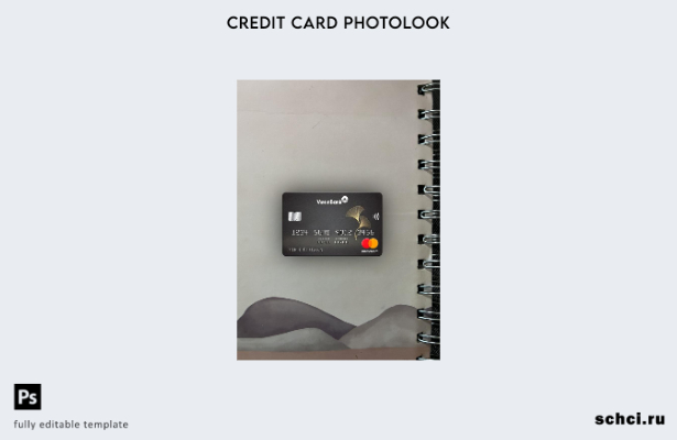 цифровая загрузка Вьетнам Vietinbank Mastercard фотовид переднего шаблона